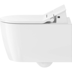 Rippuv üksus bidetifunktsiooniga DURAVIT WC ME by Starck Rimless SensoWash, Durafix, Slim SC kaanega, valge