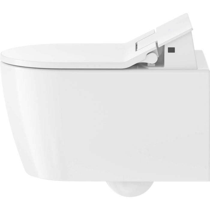 Rippuv üksus bidetifunktsiooniga DURAVIT WC ME by Starck Rimless SensoWash, Durafix, Slim SC kaanega, valge