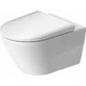 Rippuv WC-pott DURAVIT D-Neo Rimless Soft close kaanega