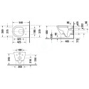Подвесной унитаз DURAVIT D-Neo Rimless с крышкой Soft close