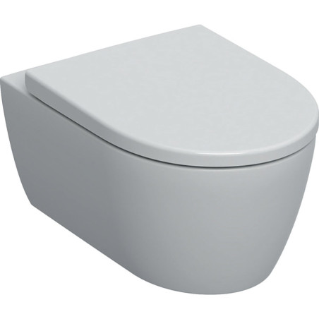 Rippuv üksus GEBERIT iCon Rimless iste kattega QR/SC, valge