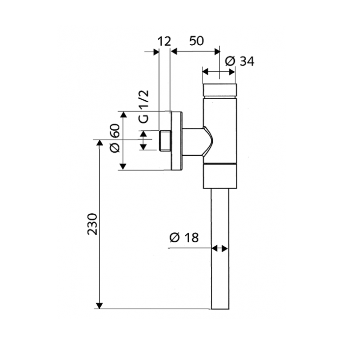 Schellomat Basic urinal flushing mechanism SCHELL