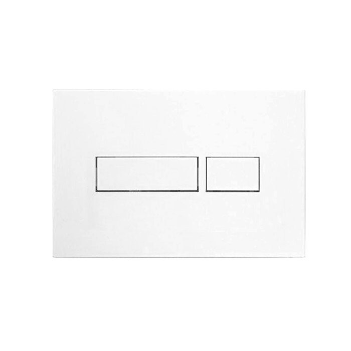 Built-in WC frame sanitary with white feather button, gasket with fasteners (4 in 1), 9050201S017