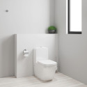 GROHE Euro Ceramic Rimless toilet (Triple Vortex) with soft-closing seat, bottom connection