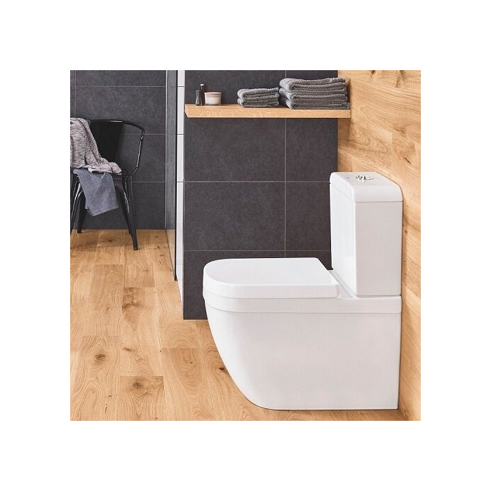 Paigaldatav WC-pott GROHE Euro Ceramic Rimless (Triple Vortex) pehme sulgumise kaanega, alumine ühendus