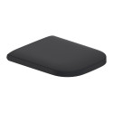 Rippuv WC-pott DURAVIT Happy D.2 Rimless Soft close kaanega, pliiats Anthracito