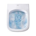 Rippuv WC-pott DURAVIT Happy D.2 Rimless Soft close kaanega, pliiats Anthracito