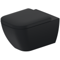 Rippuv WC-pott DURAVIT Happy D.2 Rimless Soft close kaanega, pliiats Anthracito