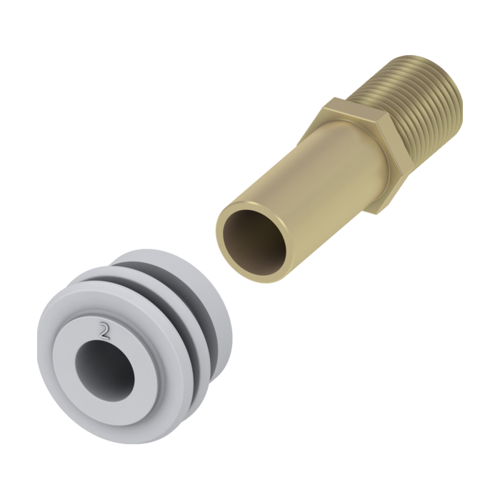 Peeing connection part with rubber gasket TECEprofil, 9820055
