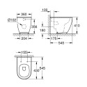Introducing the GROHE Essence toilet with a slim slow-close seat.