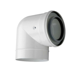 Kamino (pipe) double elbow JUNKERS Ø 80/125 mm L90°AZB607/1