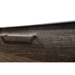 Lower cabinet with sink (2 drawers) KAMĖ Scandic 61 cm, black oak