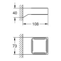 Annustamishoidja-seebialus GROHE Selection Cube