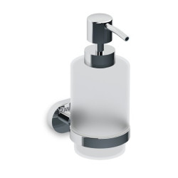 Holder with liquid soap dispensers (hairy glass) RAVAK Chrome