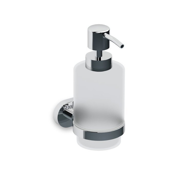 Holder with liquid soap dispensers (hairy glass) RAVAK Chrome