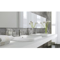 Holder with liquid soap dispensers (hairy glass) RAVAK Chrome