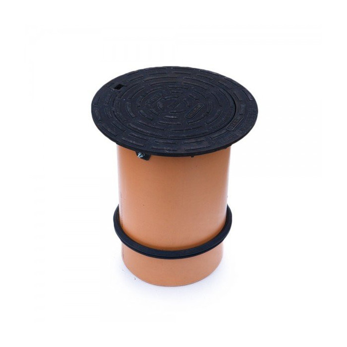 Manhole cover for the roadway, solid WAVIN 315 x 500 mm, housings