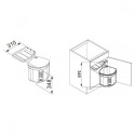 FRANKE Sorter Mini waste sorting system for cabinets