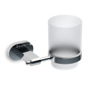 Holder with glass (frosted glass) RAVAK Chrome