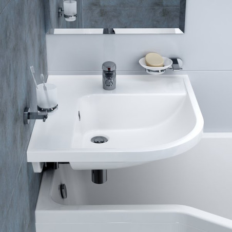 Holder with glass (frosted glass) RAVAK Chrome