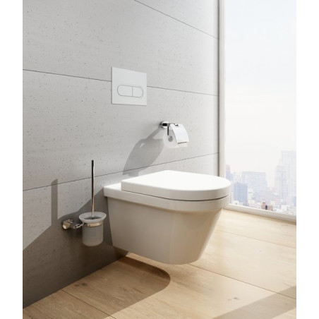 Holder with a container for toilet brush RAVAK Chrome
