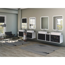 Mirror ornament – LED shovel 90 x 74 cm