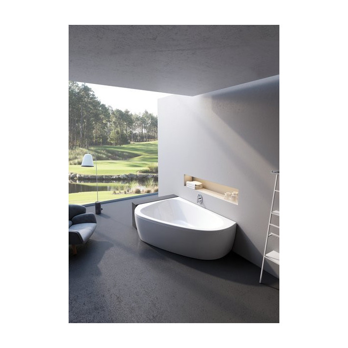 Acrylic asymmetrical double bathtub RAVAK LoveStory II