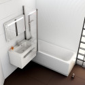 Acrylic rectangular bathtub RAVAK Chrome