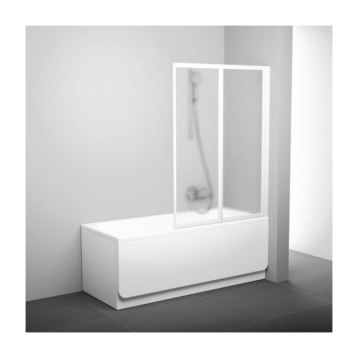 Two-part folding bath screen RAVAK VS2