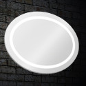 Mirror with LED backlight BLU Leon Oval 85 x 65 cm