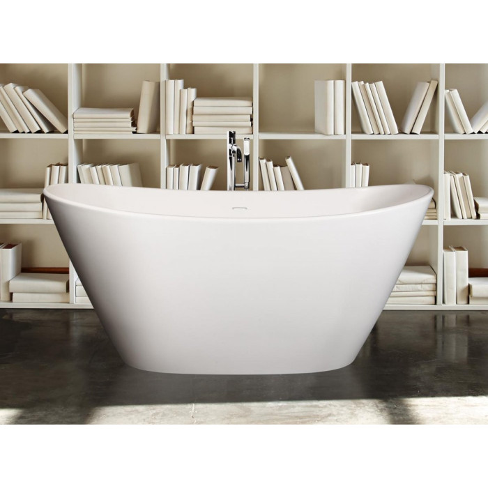 PAA Amore Silk stone mass bath, white, 850 x 1600 mm