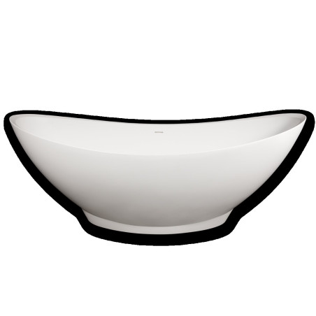 PAA Felice Silk stone composite bathtub, white, 830 x 1945 mm