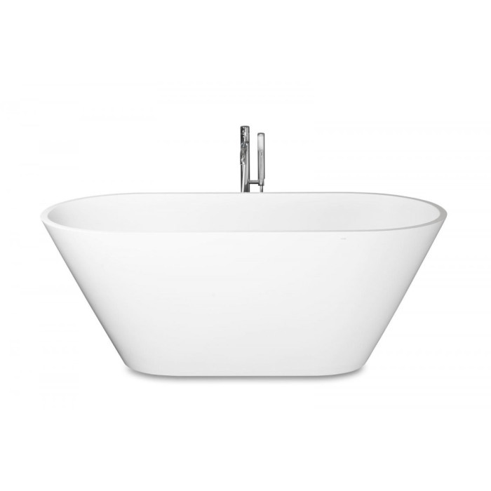 PAA Deco Nudo Silk stone mass bathtub, white, 715 x 1655 mm