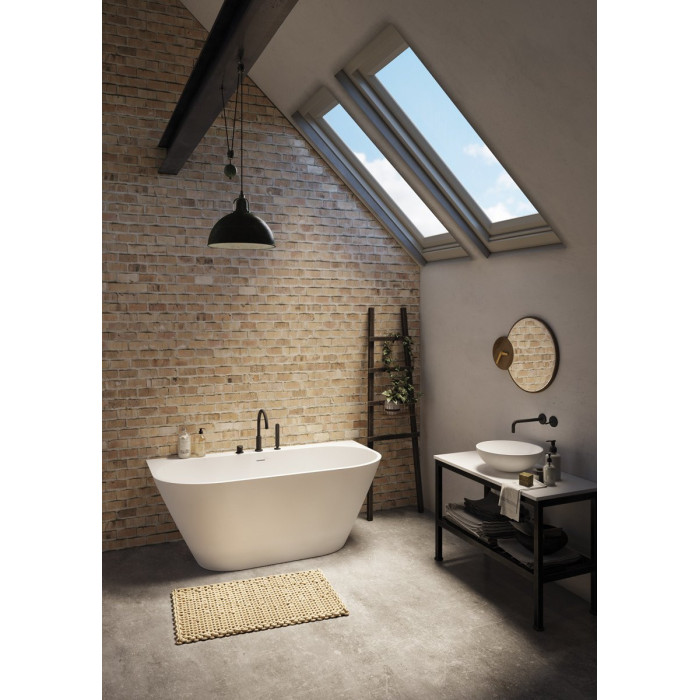 PAA Deco Siena Silk stone mass bath, white, 810 x 1660 mm