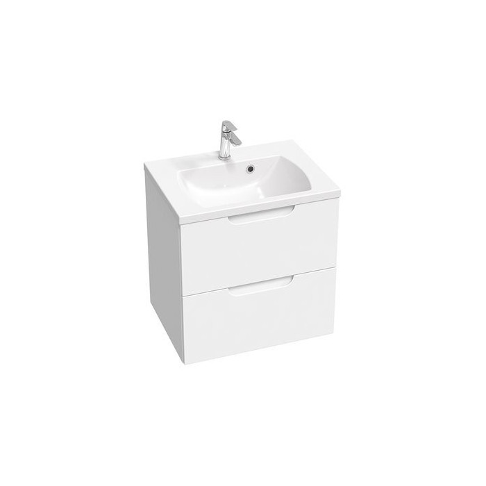 RAVAK SD Classic II 600 sink cabinet, white/white