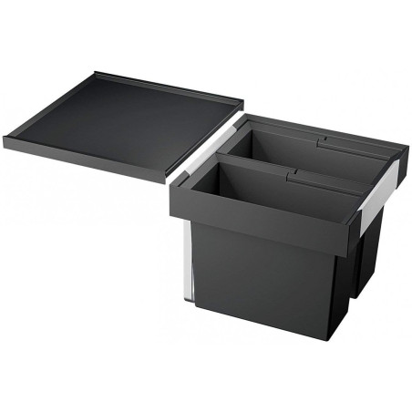 Waste sorting system for 45 cm cabinet BLANCO FLEXON II 45/2, anthracite, 2 x 16 l