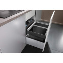 Jäätmete sorteerimise süsteem 45 cm BLANCO FLEXON II 45/2 kapile, antratsiit, 2 x 16 l