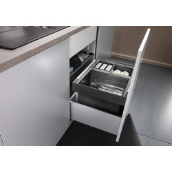 Waste sorting system for 60 cm cabinet BLANCO FLEXON II XL 60/3, anthracite