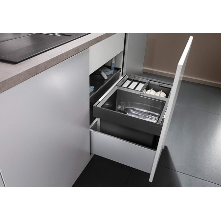 Jäätmete sorteerimise süsteem 60 cm BLANCO FLEXON II XL 60/3 kapile, antratsiit