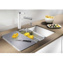 BLANCO sink. Cutting board, glass
