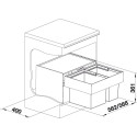Jäätmete sortimise süsteem 60 cm kapile BLANCO SELECT II 60/2