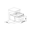 Jäätmete sorteerimise süsteem 60 cm kapile BLANCO SELECT II 60/3 Orga