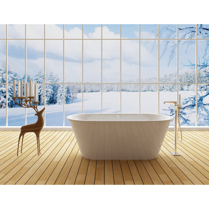 Stone composite bathtub VISPOOL Accent 710 x 1670 mm