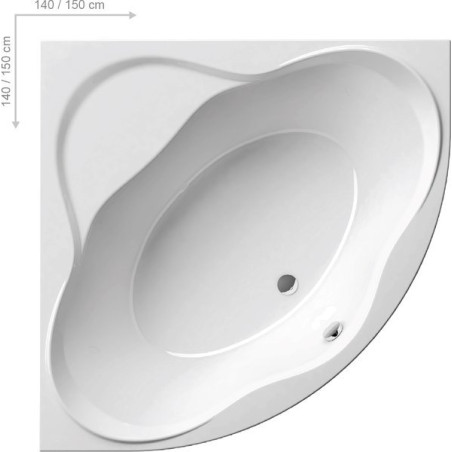 Acrylic corner bathtub RAVAK NewDay