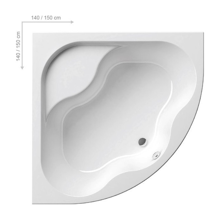 Acrylic corner bathtub RAVAK Gentiana