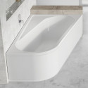 Acrylic asymmetrical bathtub RAVAK Chrome