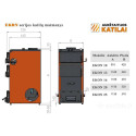 Solid fuel boiler bottom combustion AUKŠTAITIJOS KATILAI EKON 20 kW