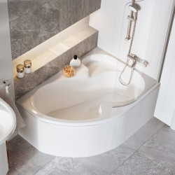 Acrylic asymmetrical bathtub RAVAK Rosa I