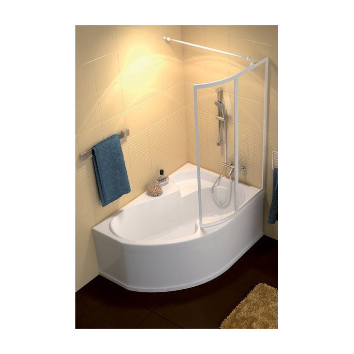 Acrylic asymmetrical bathtub RAVAK Rosa I