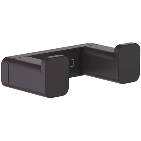 Kaksiknõel rätikule HANSGROHE AddStoris 41755670, must-matt